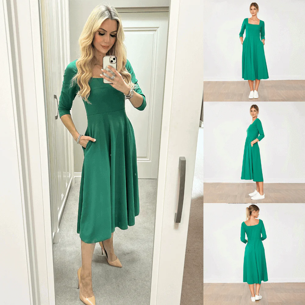 Molly Dress (Green) - Image 2