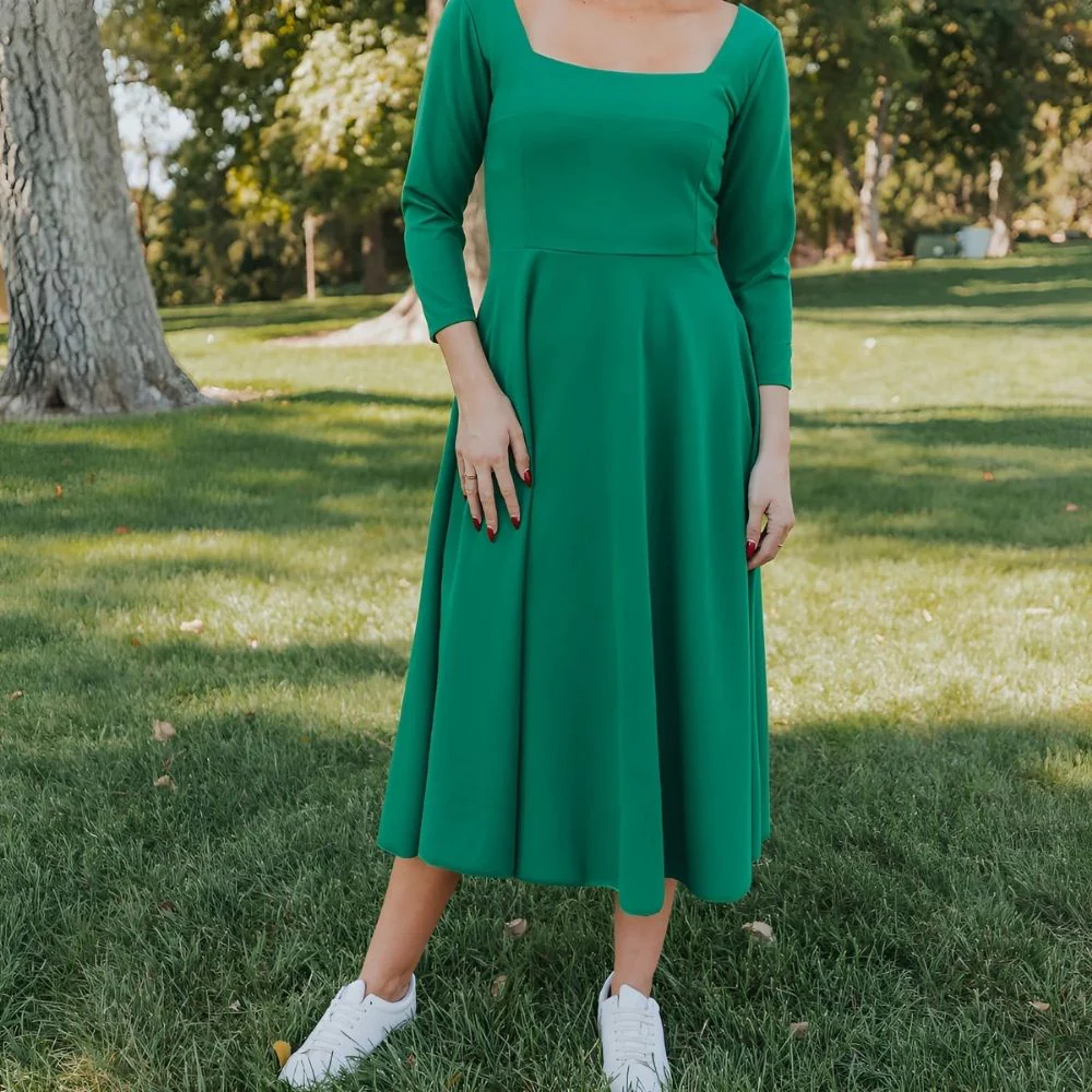 Molly Dress (Green) - Image 3