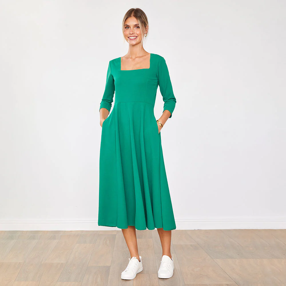 Molly Dress (Green) - Image 7