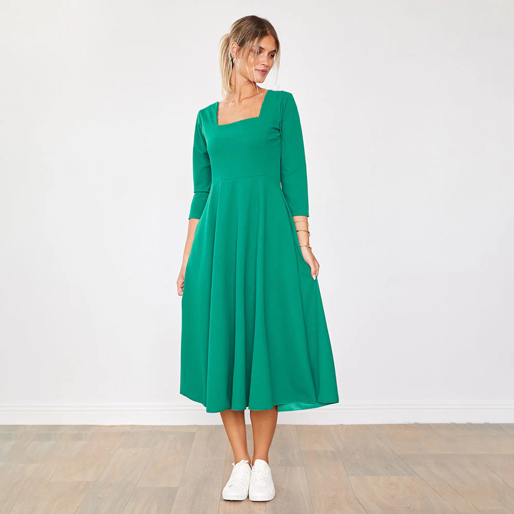 Molly Dress (Green) - Image 8