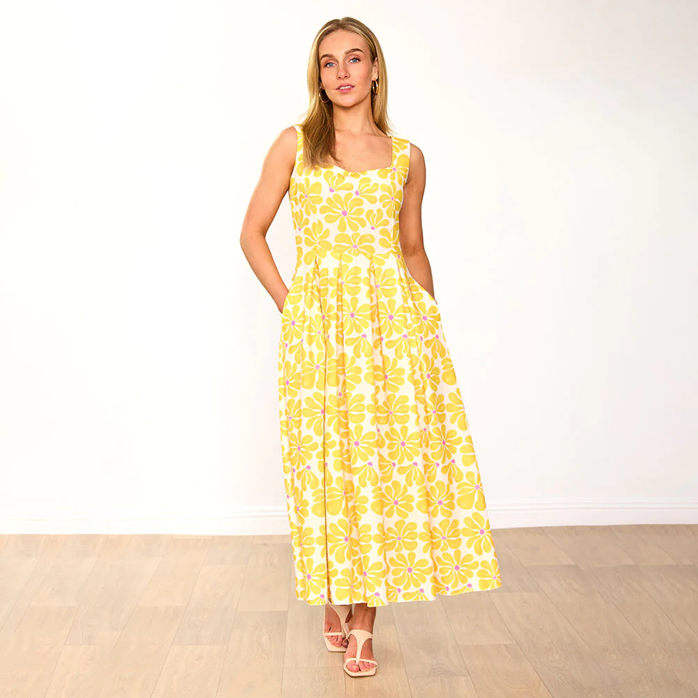 Maddie Dress (Lemon Daisy) - Image 3
