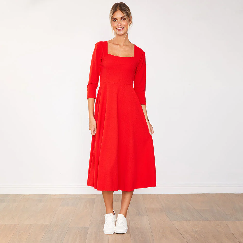 Molly Dress (Red) - Image 2
