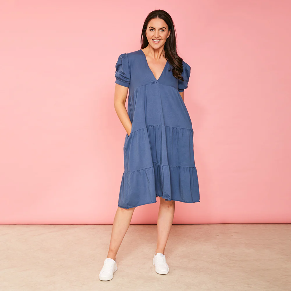 Morgan Dress (Navy)
