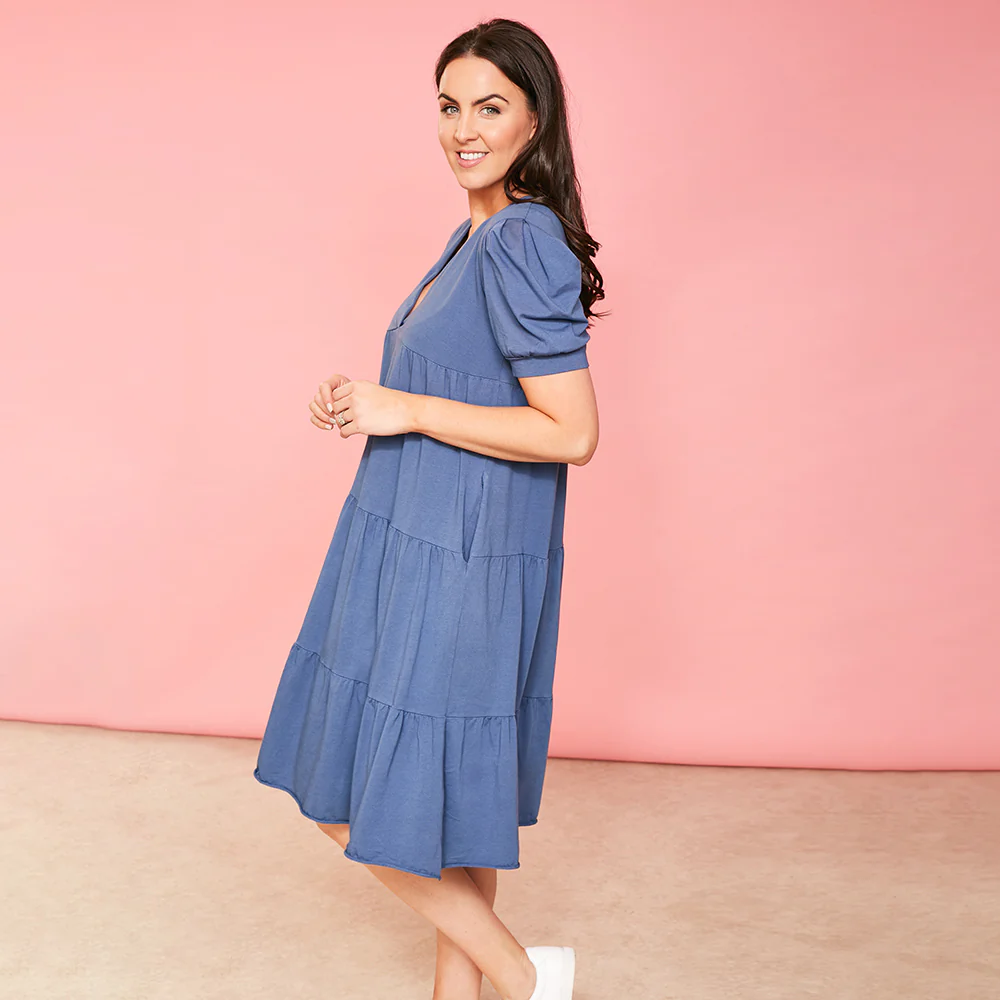 Morgan Dress (Navy) - Image 11