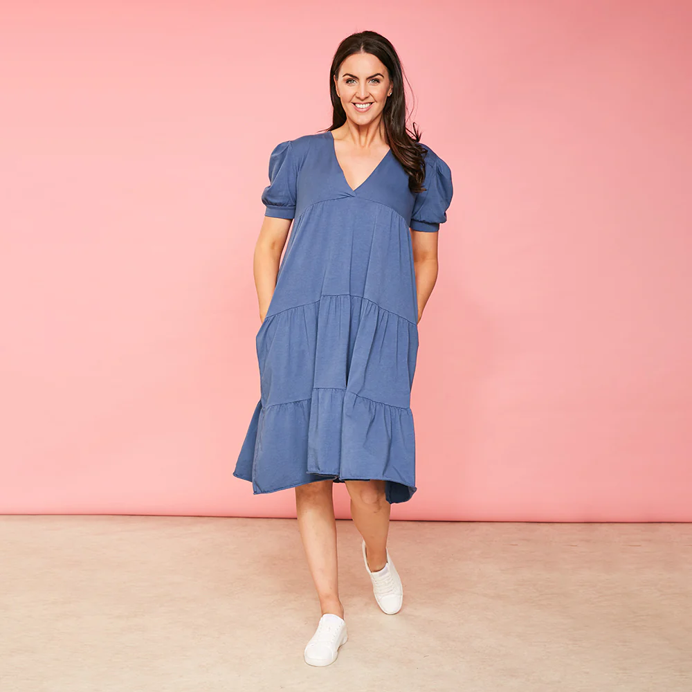 Morgan Dress (Navy) - Image 4