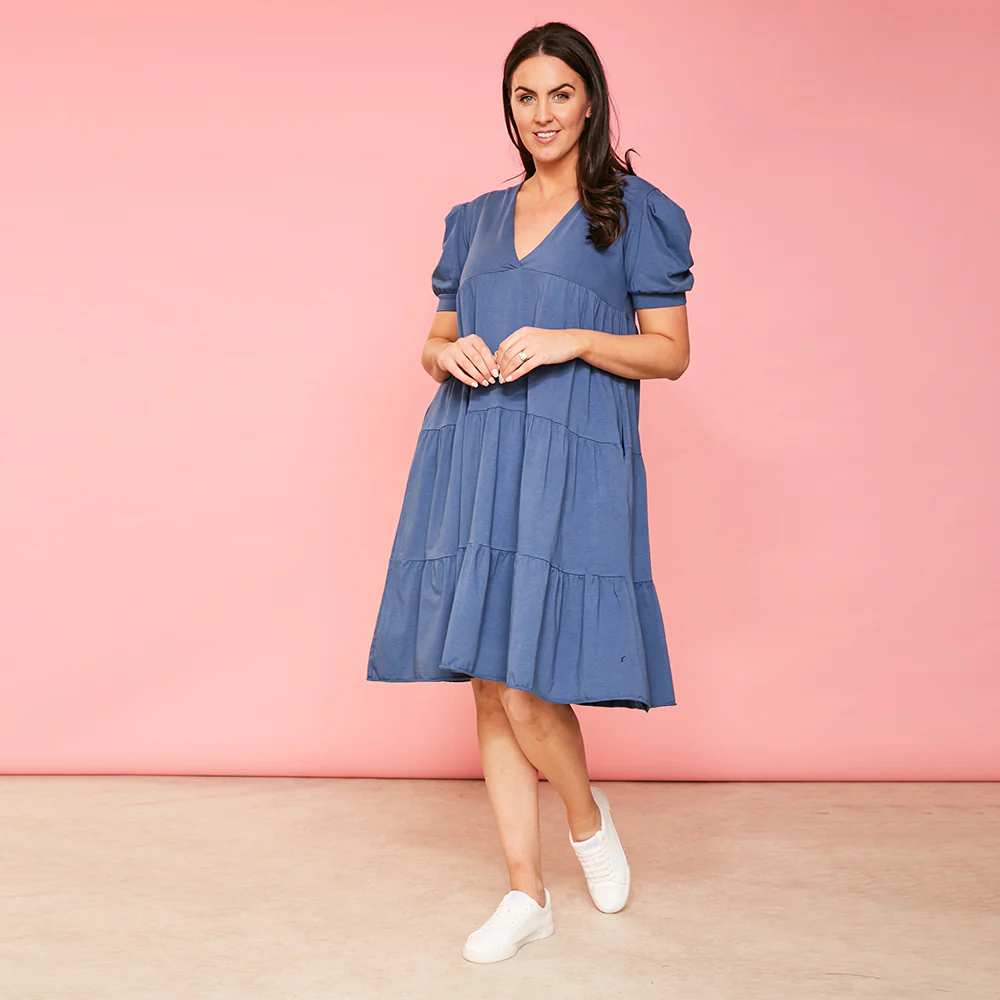 Morgan Dress (Navy) - Image 5