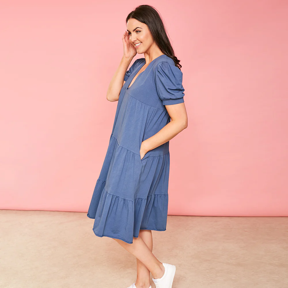 Morgan Dress (Navy) - Image 8