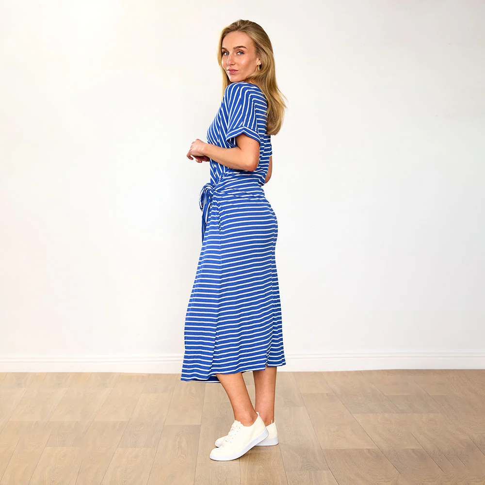 Muriel Dress  (Cobalt Stripe) & (Navy Stripe) for 84.00 - Image 12