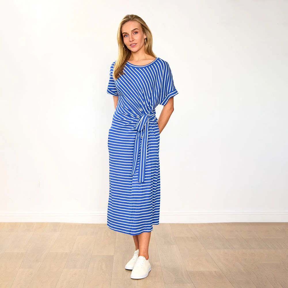Muriel Dress  (Cobalt Stripe) & (Navy Stripe) for 84.00 - Image 4