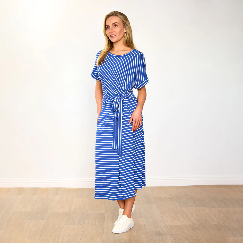 Muriel Dress  (Cobalt Stripe) & (Navy Stripe) for 84.00 - Image 6