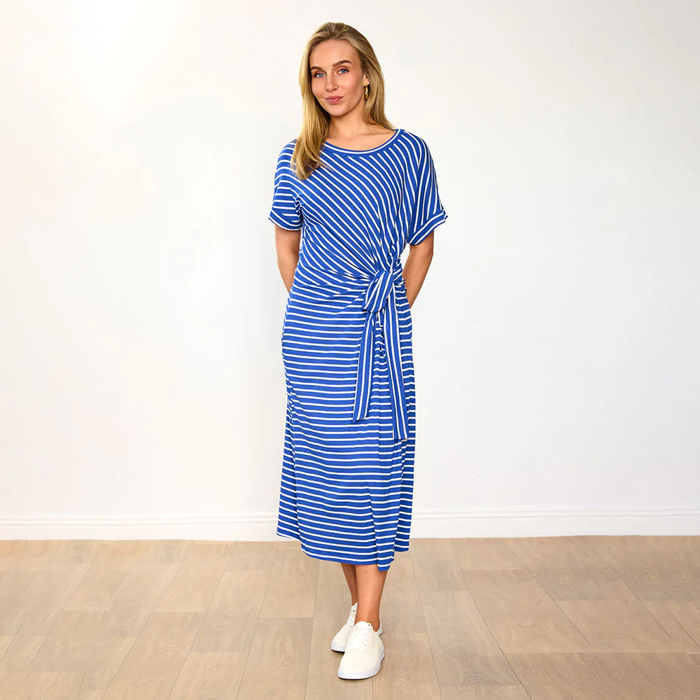 Muriel Dress  (Cobalt Stripe) & (Navy Stripe) for 84.00 - Image 8