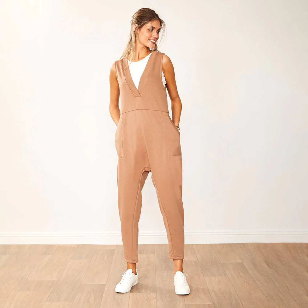 Myra Jumpsuit (Tan) - Image 3