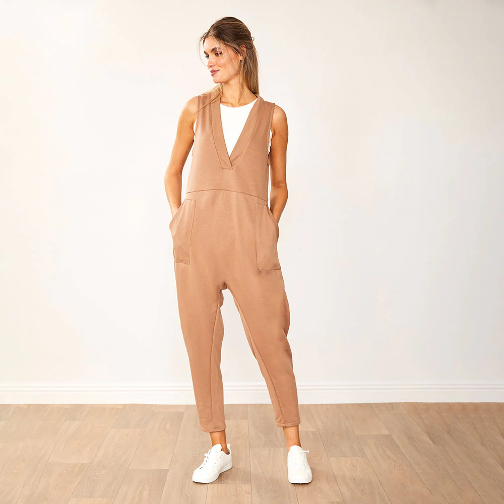 Myra Jumpsuit (Tan) - Image 4