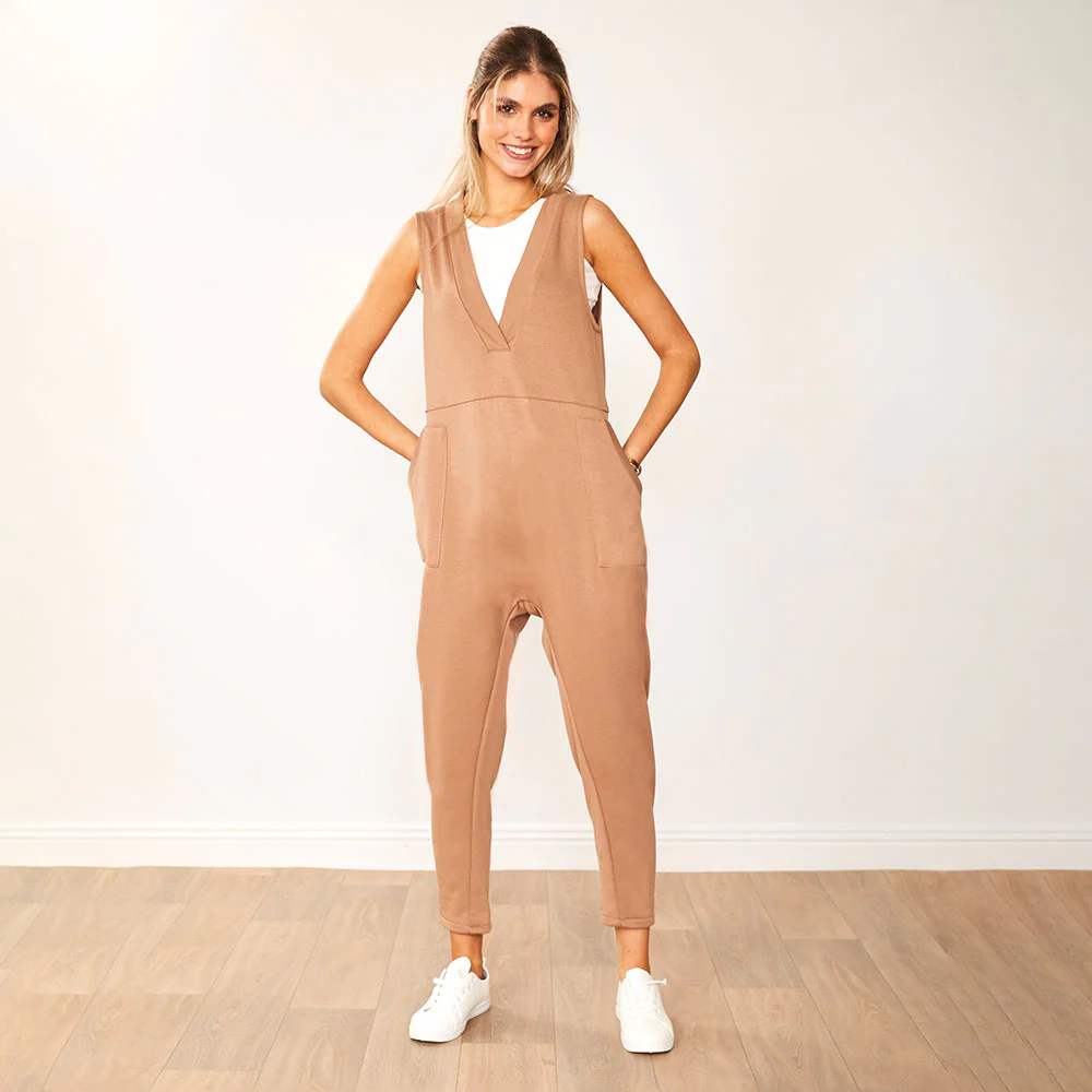 Myra Jumpsuit (Tan) - Image 6