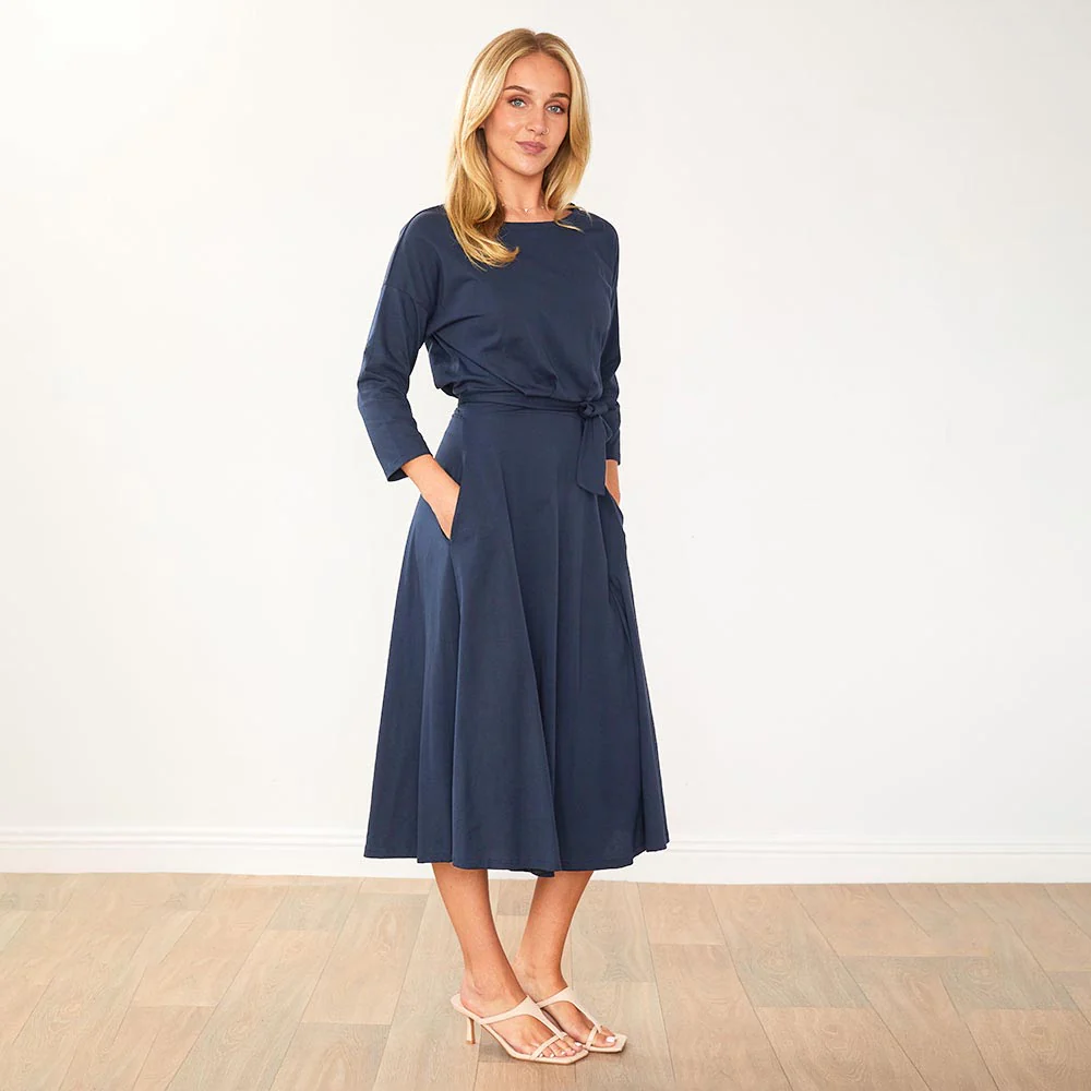 Nessa Dress (Navy) - Image 10