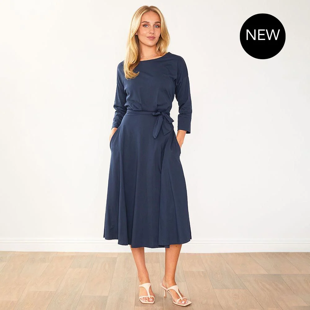 Nessa Dress (Navy) - Image 12