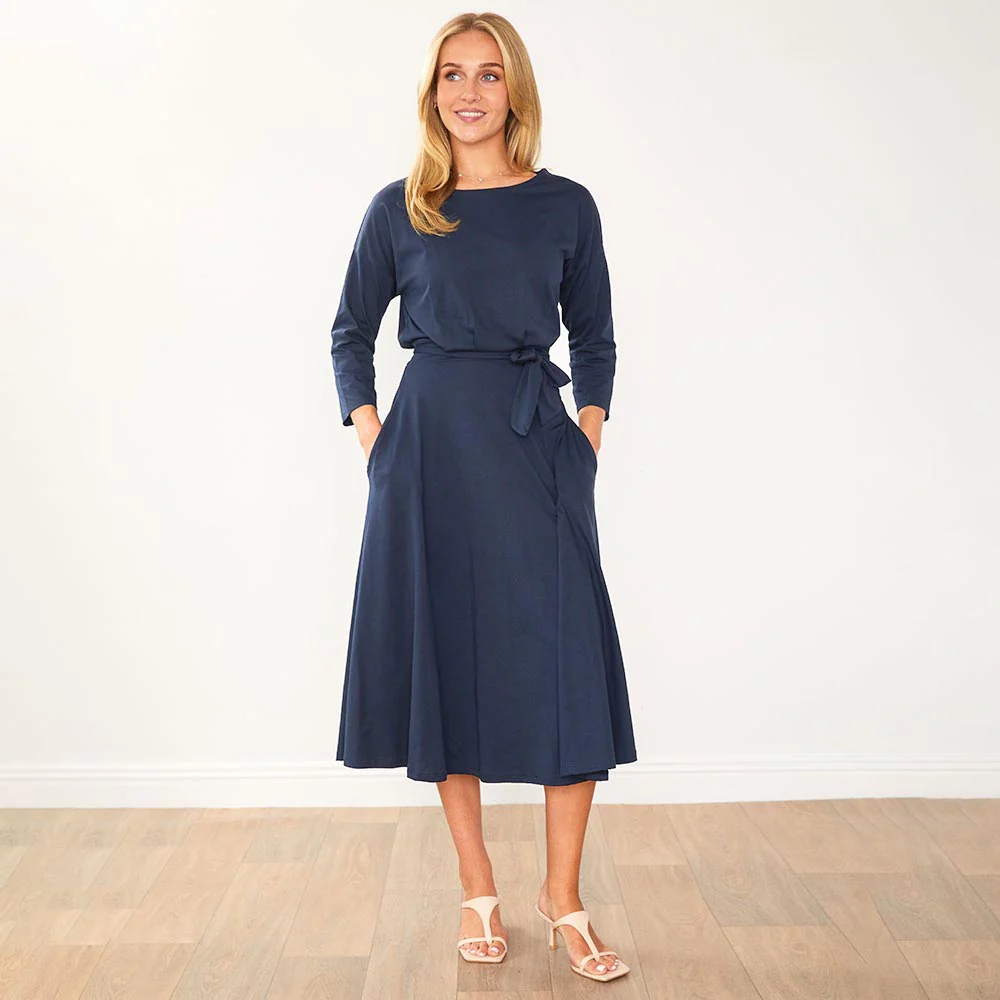 Nessa Dress (Navy) - Image 3