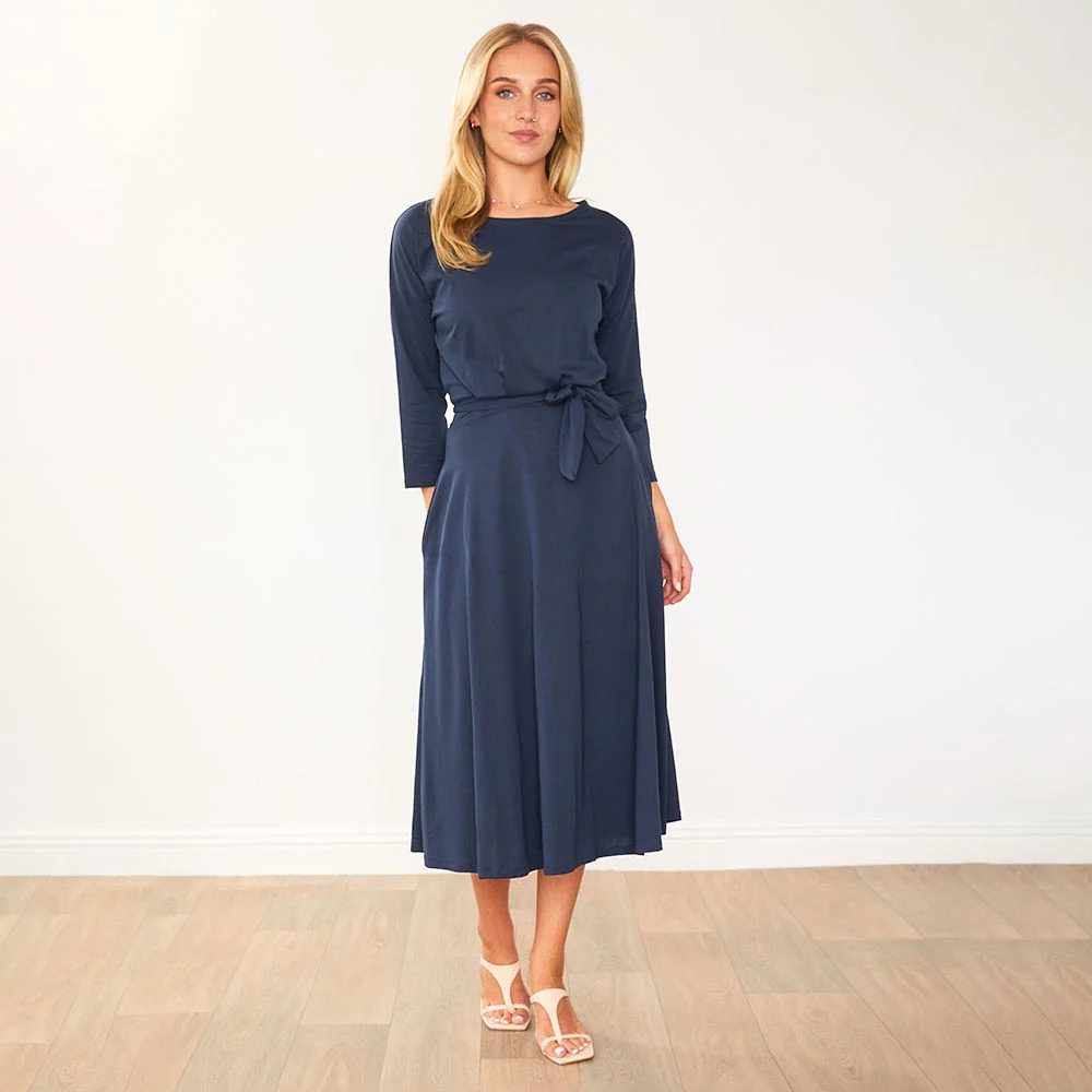 Nessa Dress (Navy) - Image 4