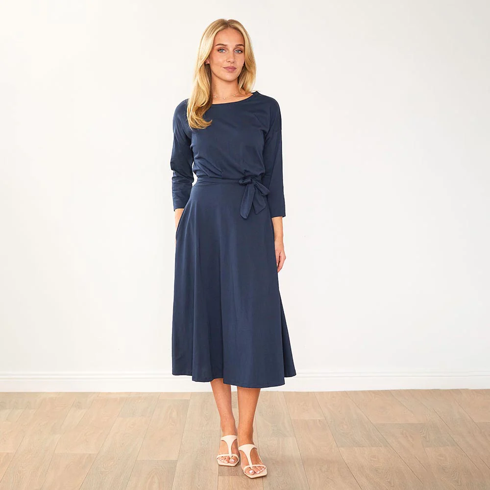 Nessa Dress (Navy) - Image 6