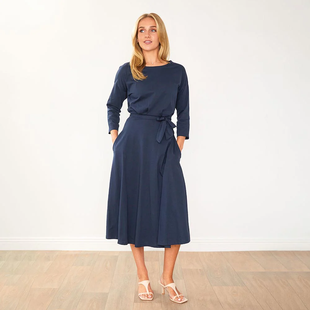 Nessa Dress (Navy) - Image 8