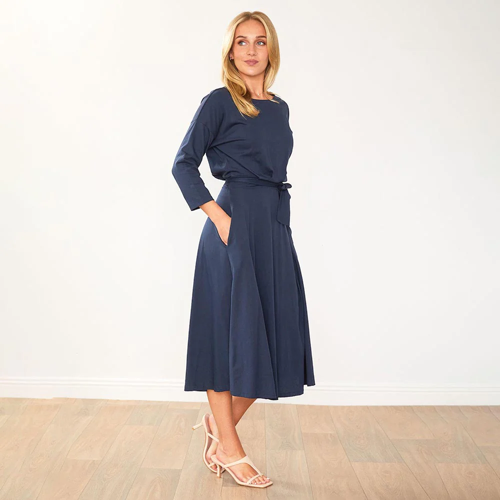 Nessa Dress (Navy) - Image 9