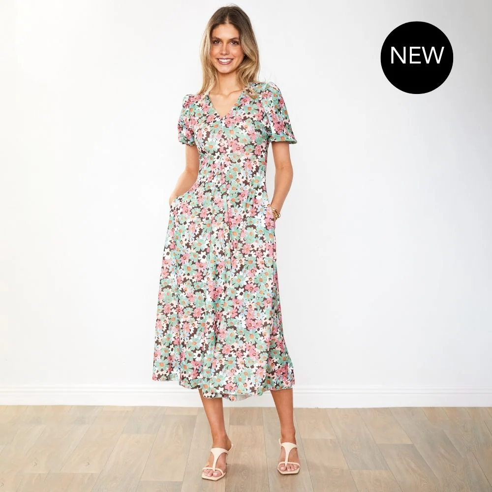 Flora Dress (Ditzy Bloom Pastel) - Image 10