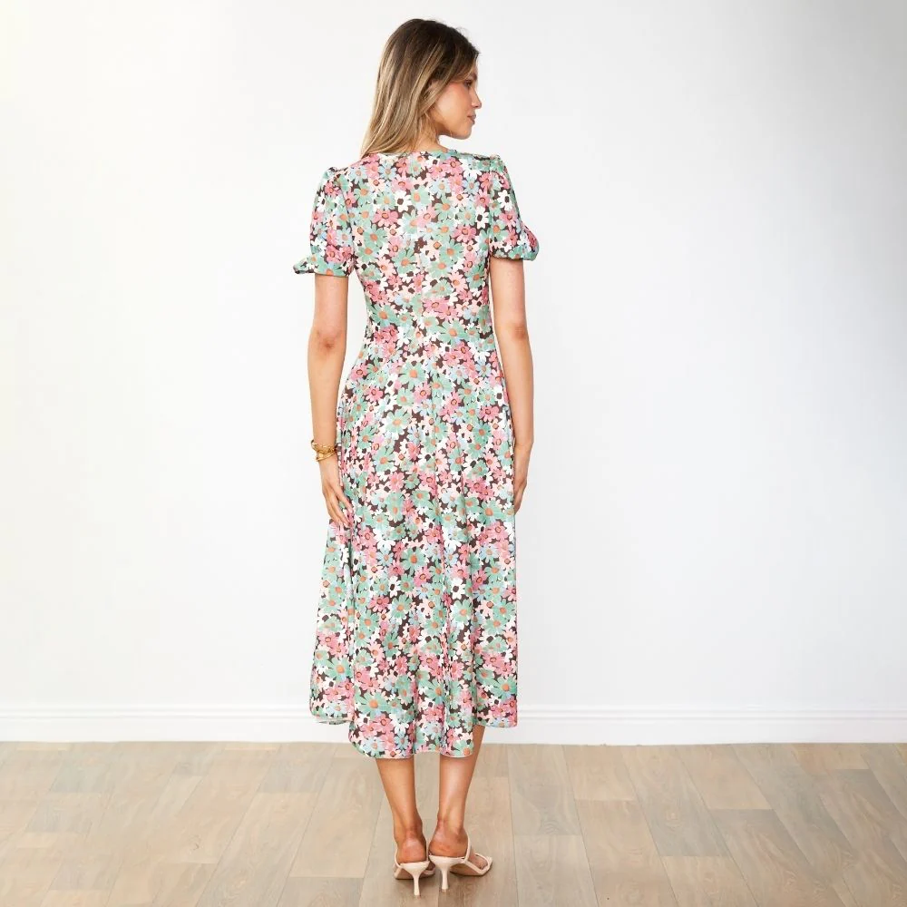 Flora Dress (Ditzy Bloom Pastel) - Image 23
