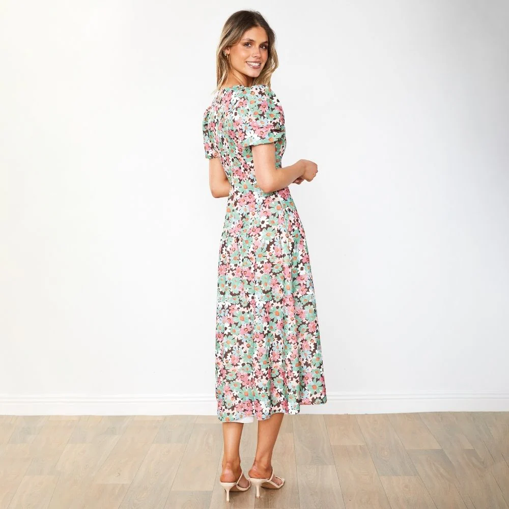 Flora Dress (Ditzy Bloom Pastel) - Image 24