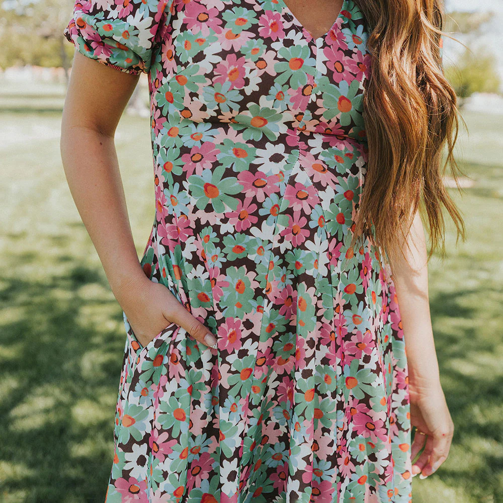 Flora Dress (Ditzy Bloom Pastel) - Image 7