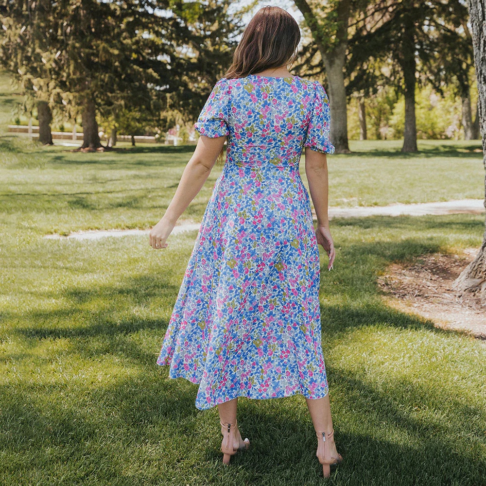 Flora Dress (Iris Cobalt) - Image 11