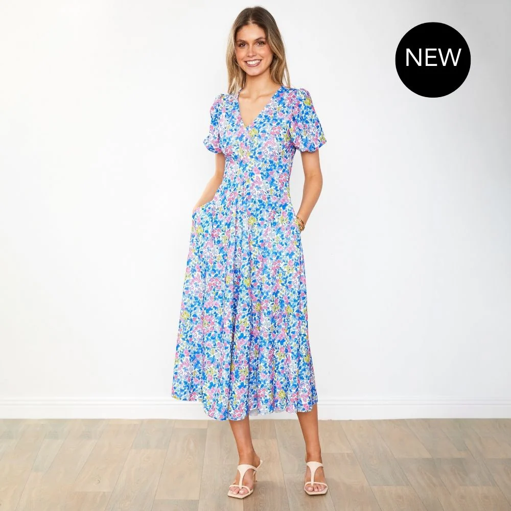 Flora Dress (Iris Cobalt) - Image 12