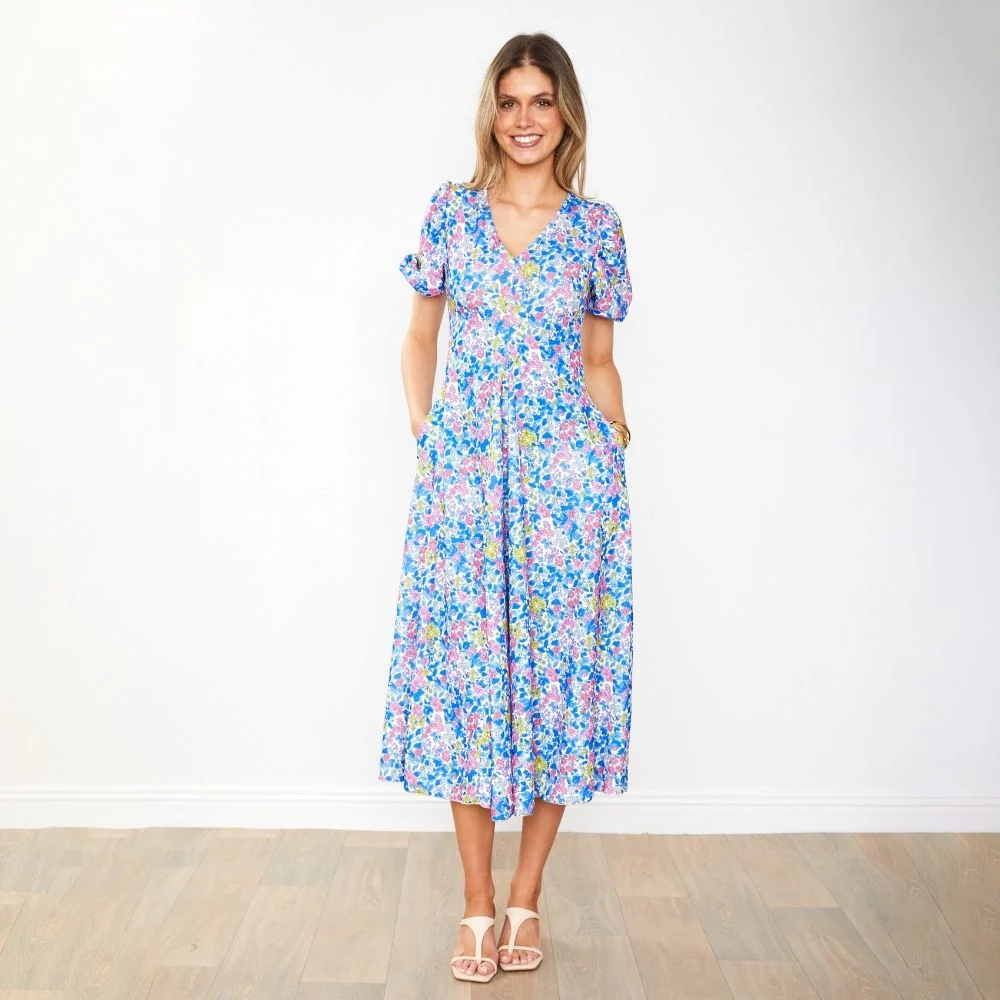 Flora Dress (Iris Cobalt) - Image 13
