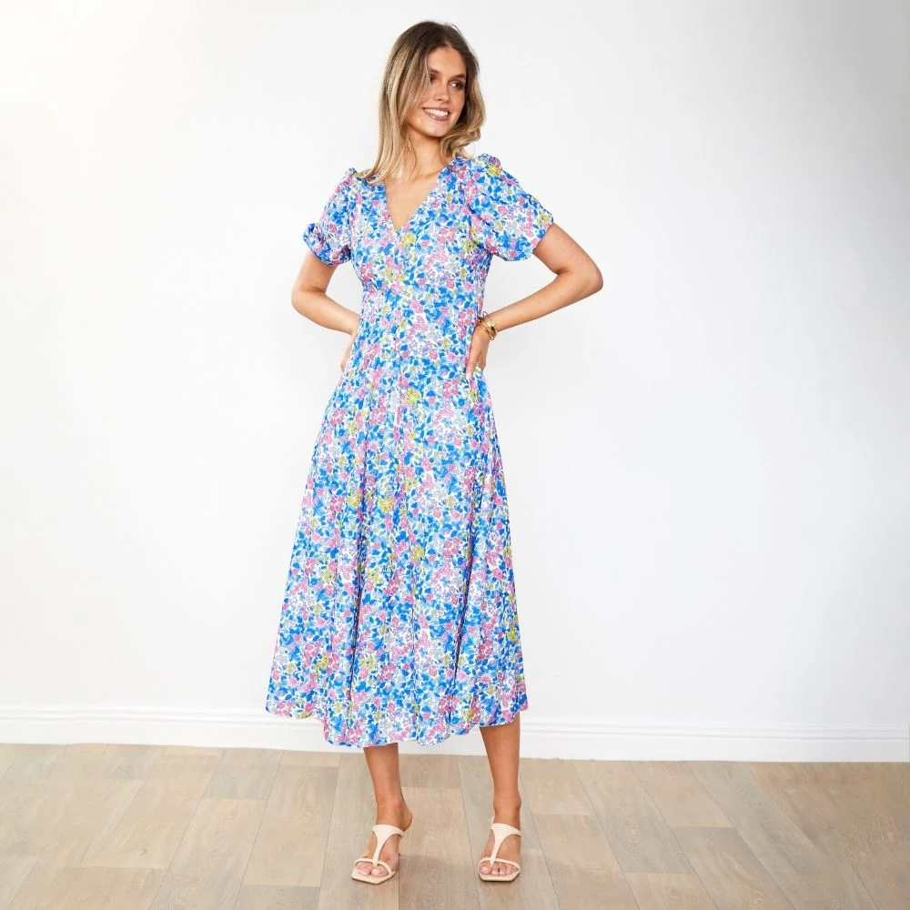 Flora Dress (Iris Cobalt) - Image 18