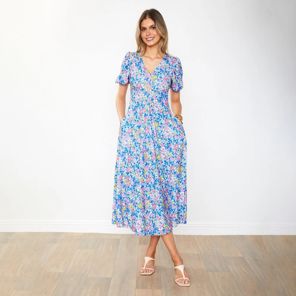 Flora Dress (Iris Cobalt) - Image 20