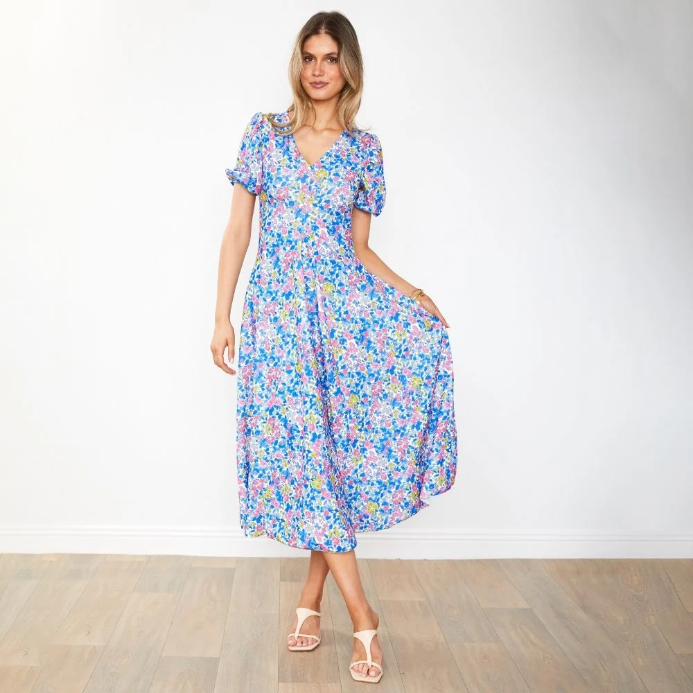 Flora Dress (Iris Cobalt) - Image 21