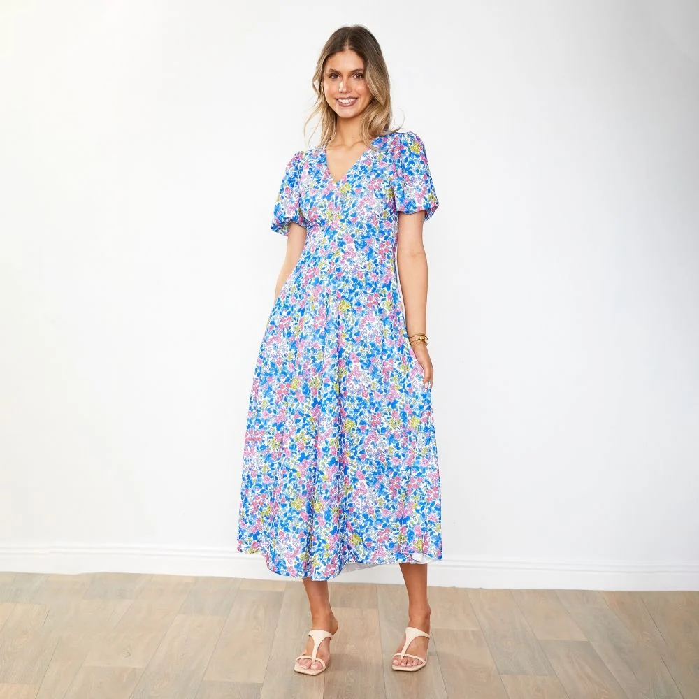 Flora Dress (Iris Cobalt) - Image 22
