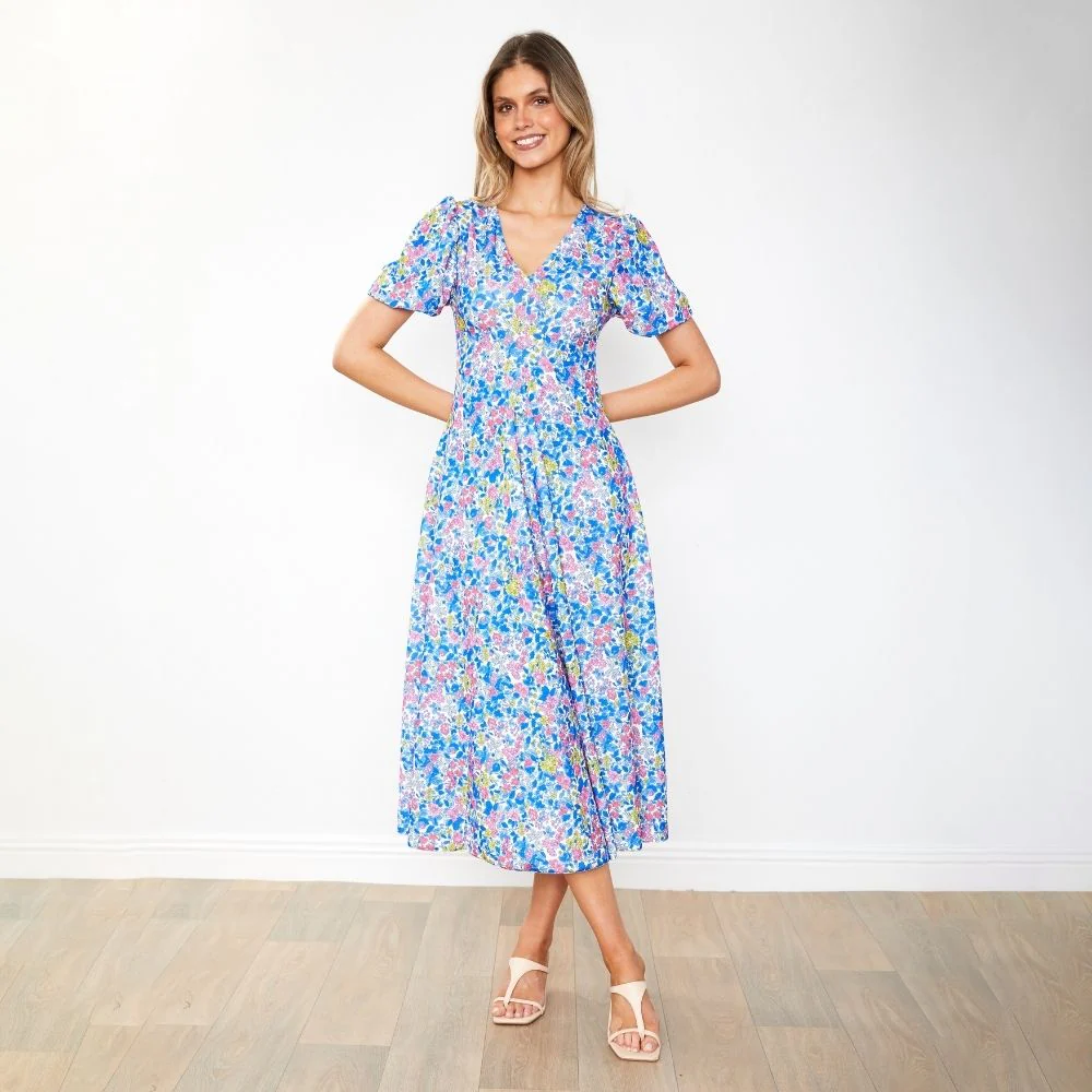 Flora Dress (Iris Cobalt) - Image 24