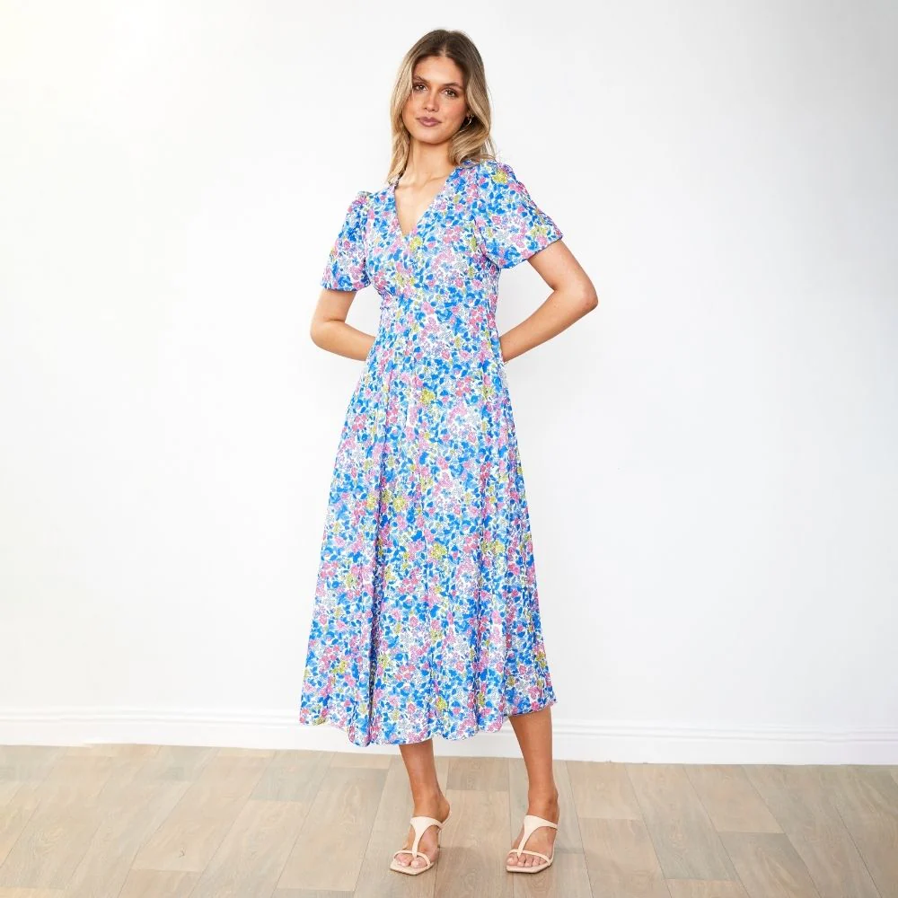 Flora Dress (Iris Cobalt) - Image 25