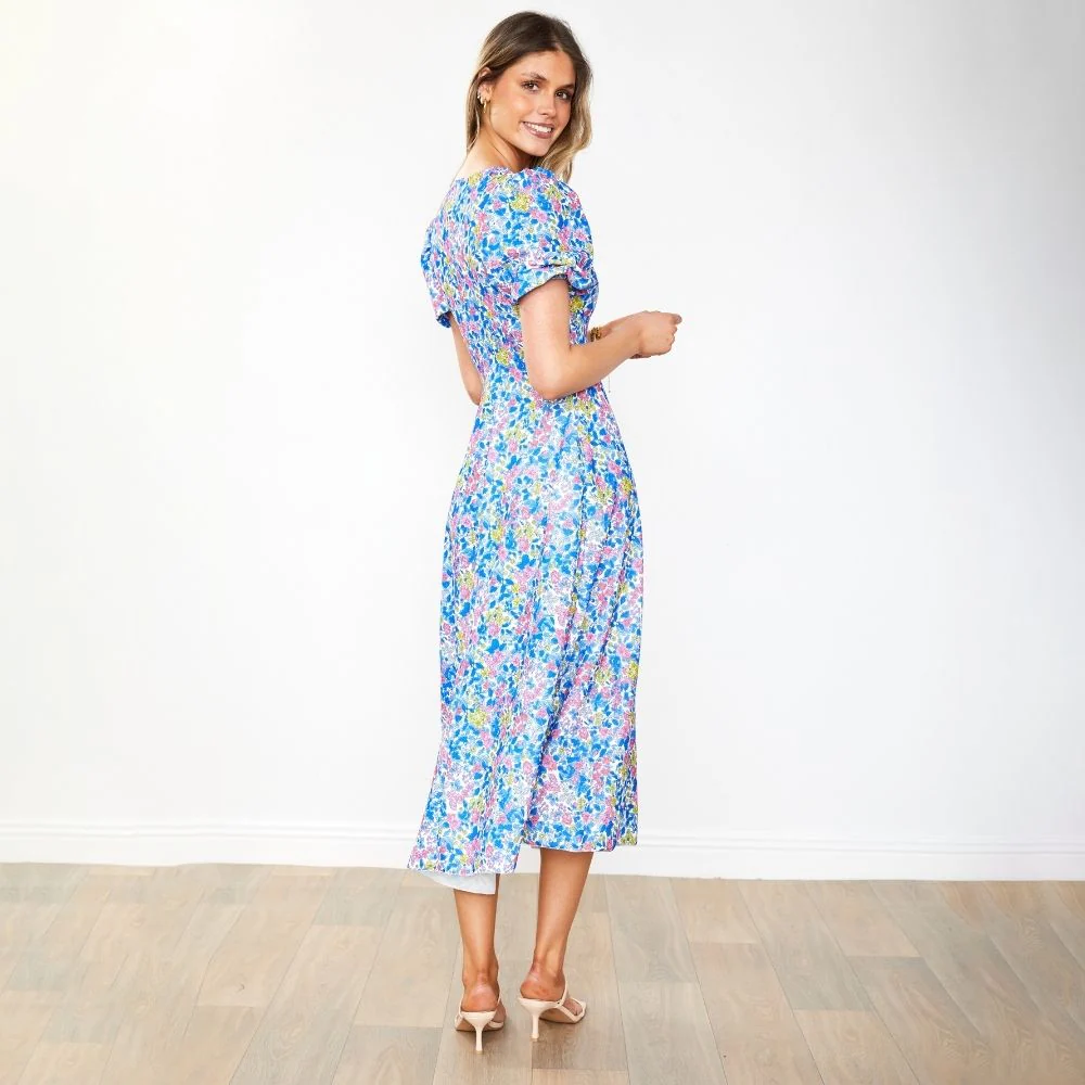 Flora Dress (Iris Cobalt) - Image 27