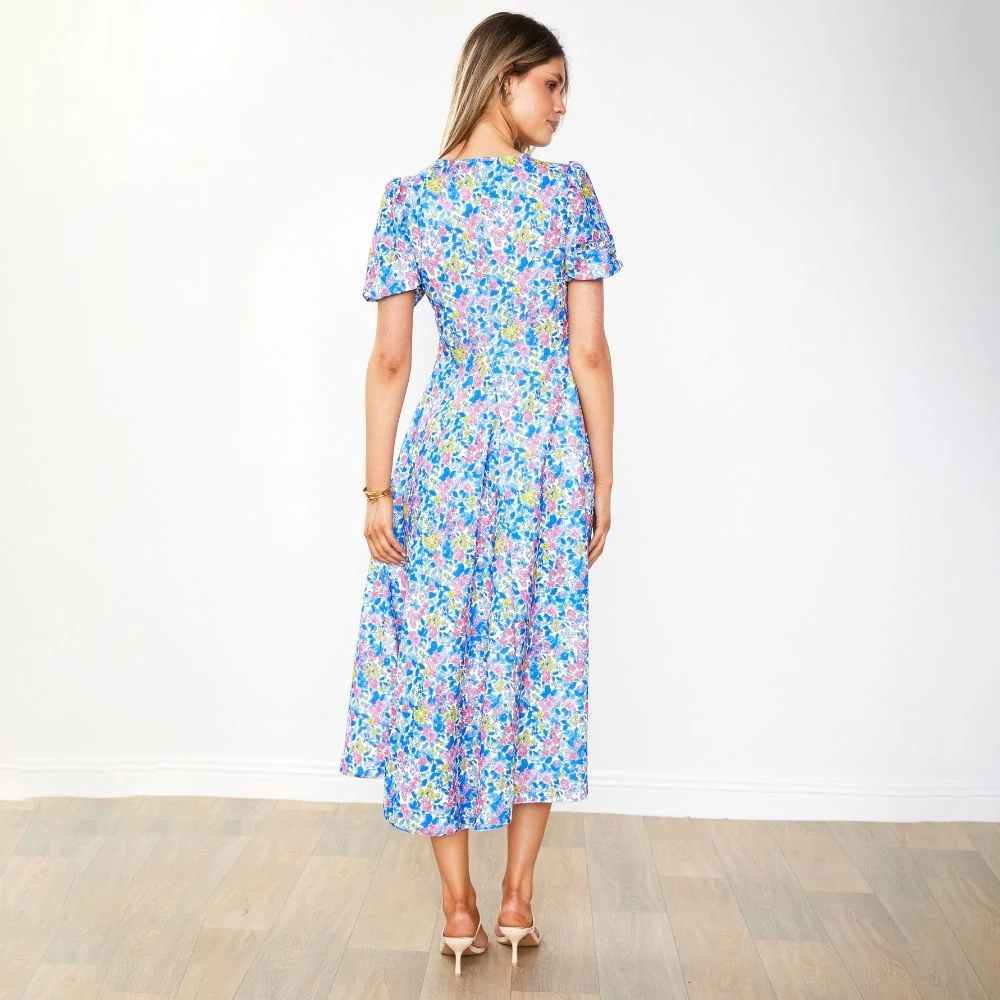 Flora Dress (Iris Cobalt) - Image 28
