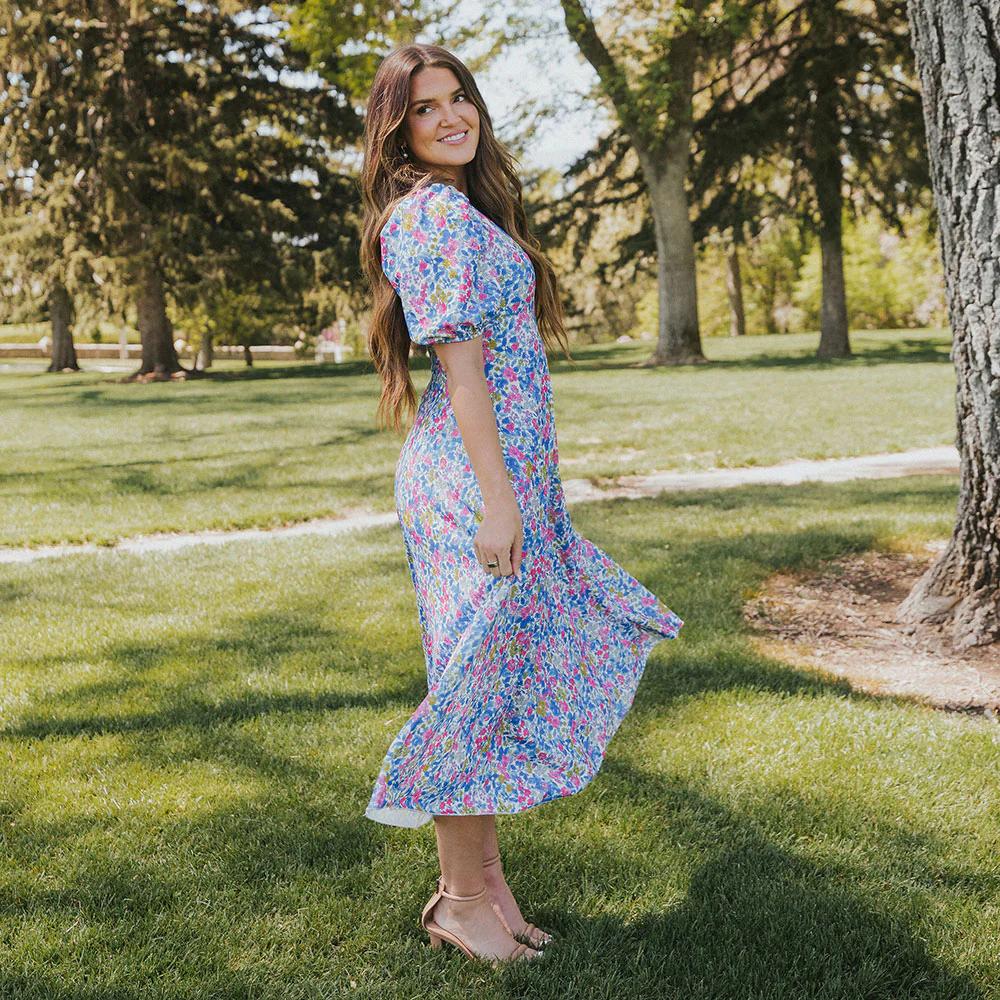 Flora Dress (Iris Cobalt) - Image 9
