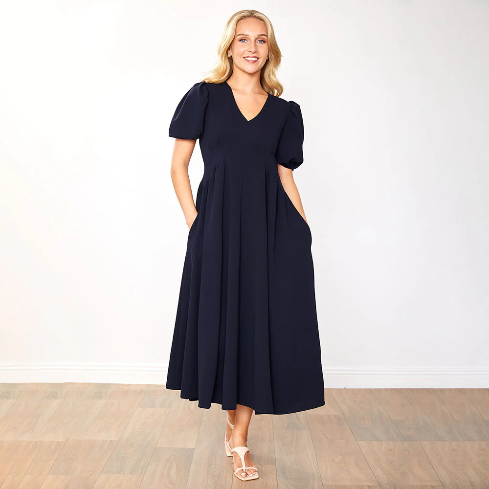 Nicole Dress (Navy) - Image 3