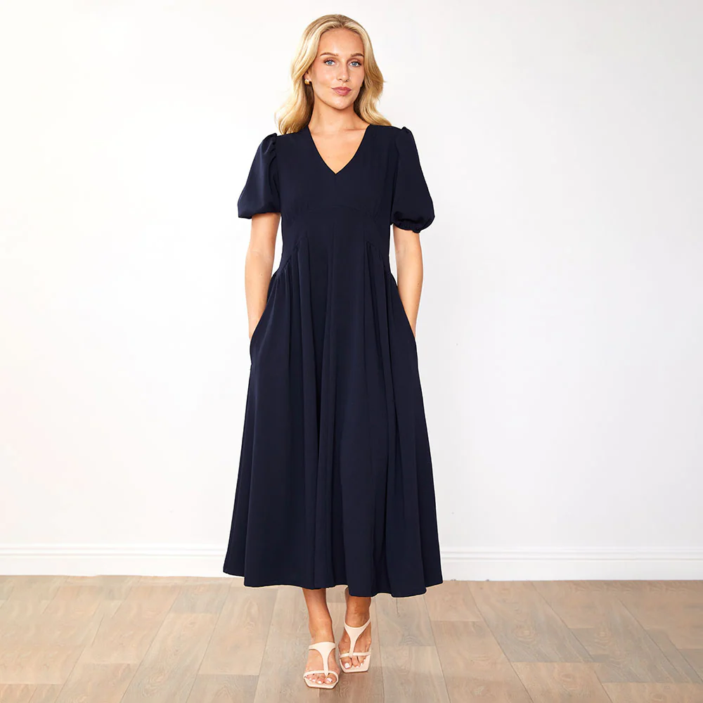 Nicole Dress (Navy) - Image 5