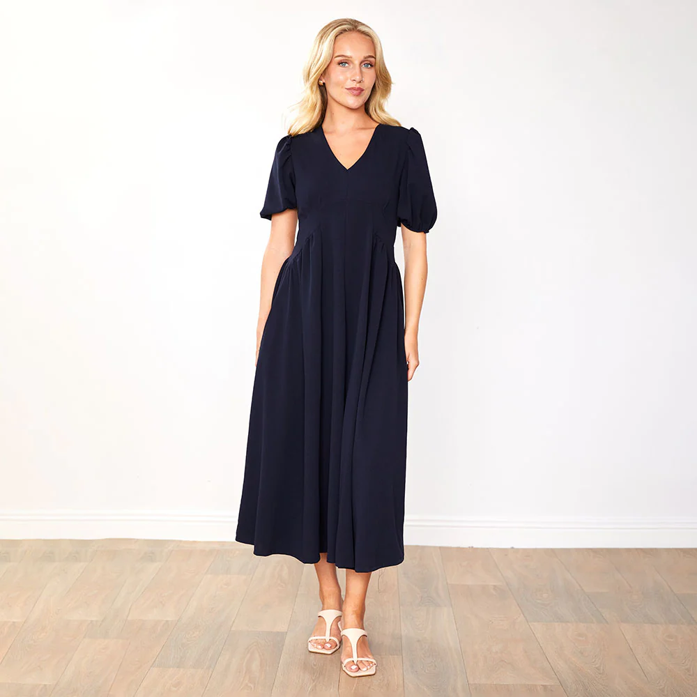 Nicole Dress (Navy) - Image 6