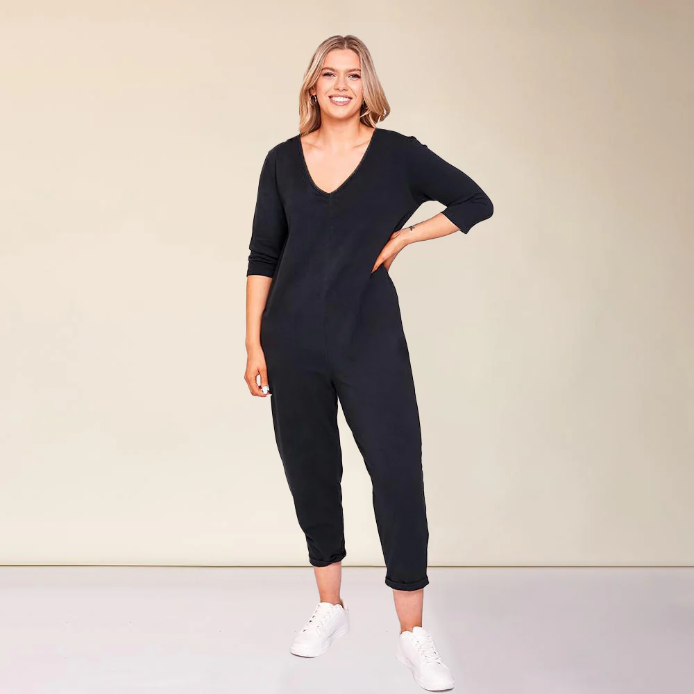 Paige Jumpsuit (Black) - Image 2