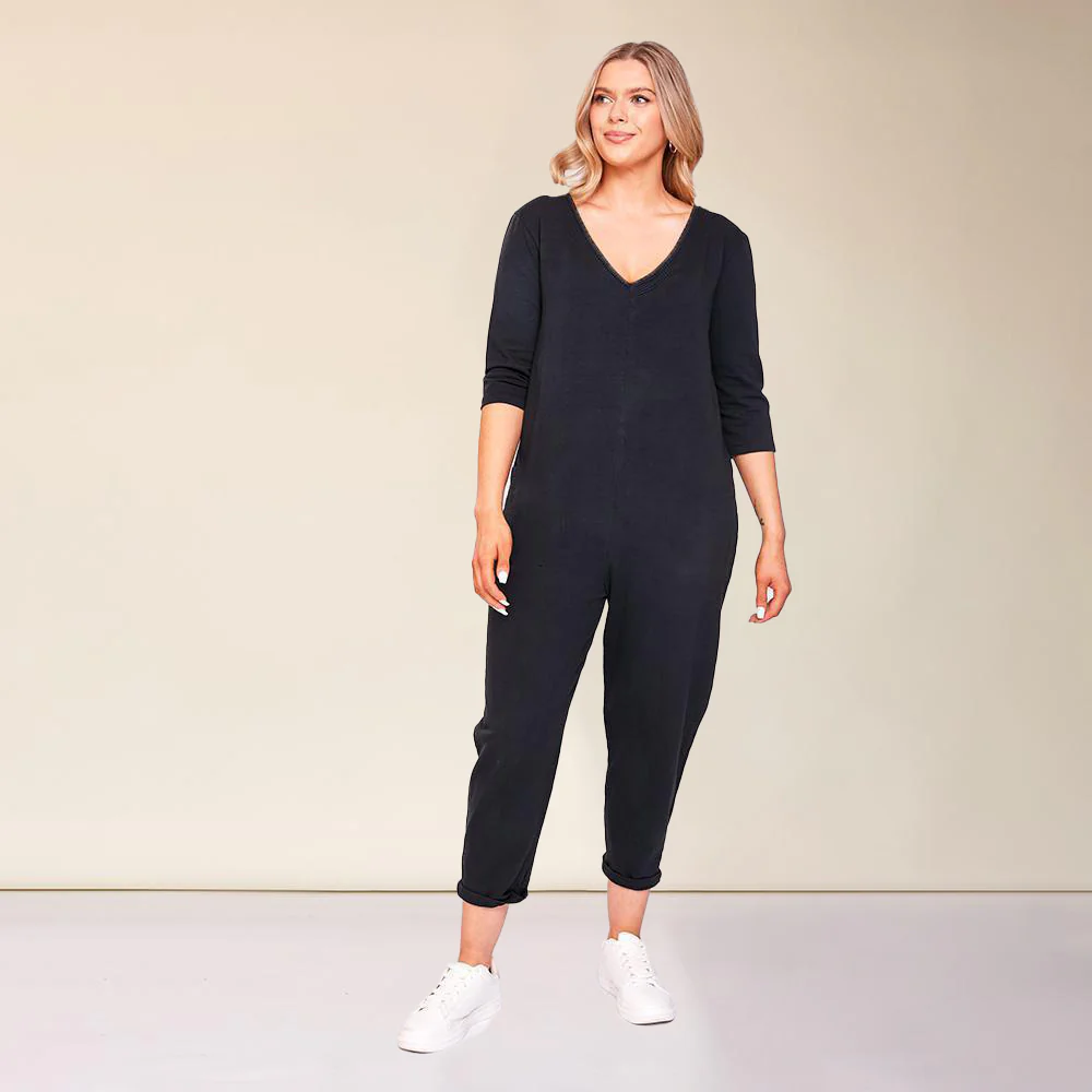 Paige Jumpsuit (Black) - Image 3