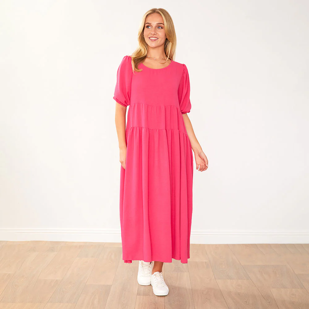 Pamela Dress (Fuchsia) - Image 10
