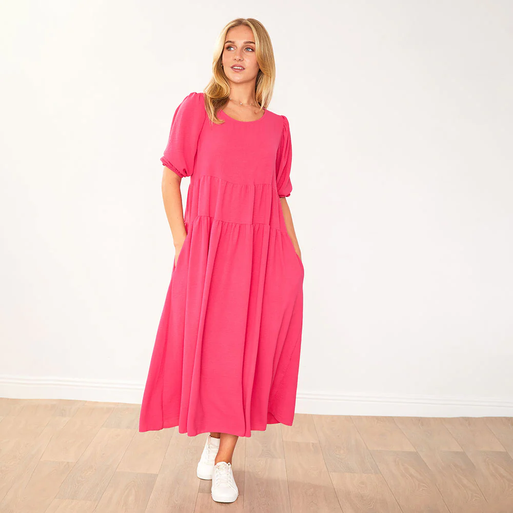 Pamela Dress (Fuchsia) - Image 11
