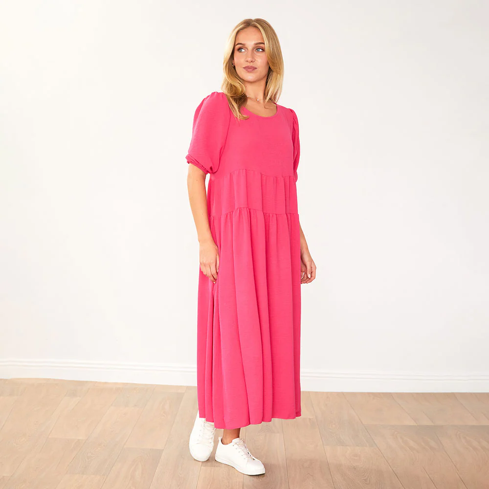 Pamela Dress (Fuchsia) - Image 13