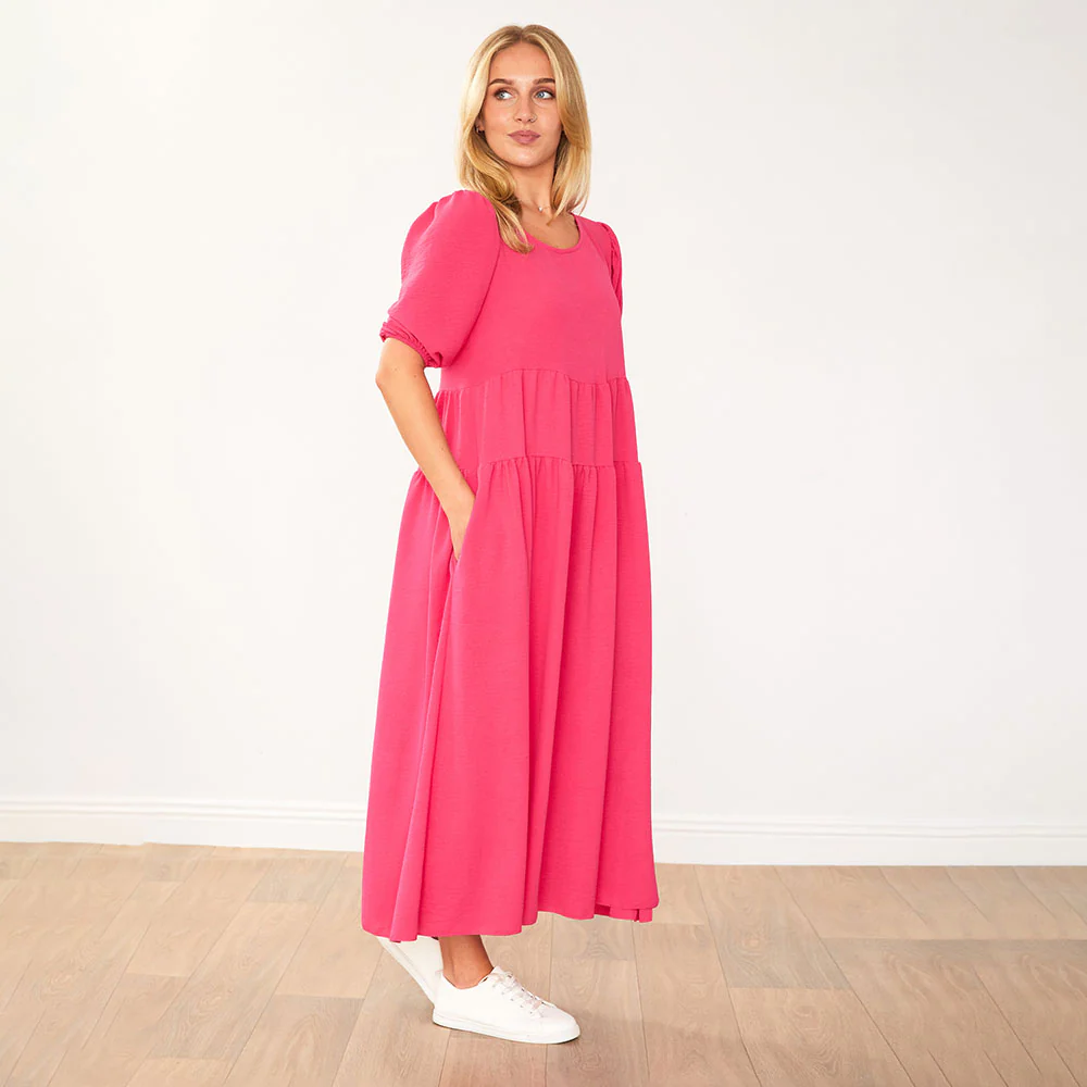 Pamela Dress (Fuchsia) - Image 14